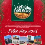 Poster collage productos navideños promocional rojo